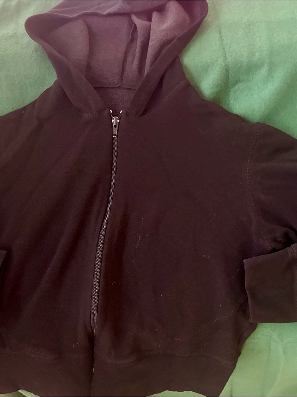 Zip-Up Hoodie - black